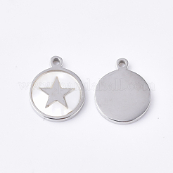 Подвески-пентакли из нержавеющей стали 304&nbsp;STAS-S079-125P