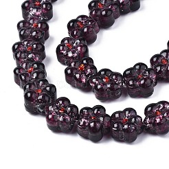 Прозрачные бусинки лэмпворк ручной работы бугристые нити&nbsp;LAMP-S194-022A