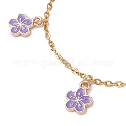 Сплав эмали шарм браслеты&nbsp;BJEW-JB13169-03