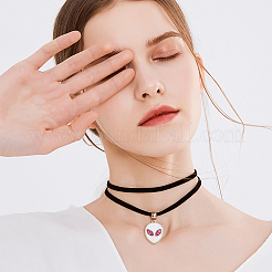 20шт 5 цвета сплава эмалевые подвески&nbsp;ENAM-FH0001-61