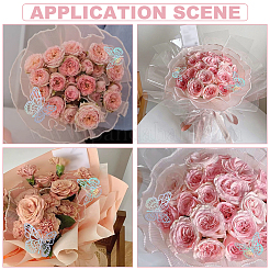 Плиссированная полиэстеровая сетка подарочная упаковка букет упаковка на день святого валентина&nbsp;DIY-UN0006-65B