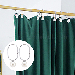 Кольца для душевой занавески из нержавеющей стали 304 для ванной комнаты&nbsp;HJEW-NB00301