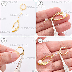 16 шт. латунные серьги&nbsp;KK-SC0006-60