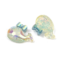 Прозрачный кит из эпоксидной смолы с бантом&nbsp;RESI-XCP0002-53