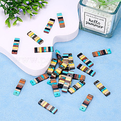 Полупрозрачные подвески из смолы и орехового дерева&nbsp;RESI-TAC0017-47-A05