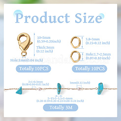 3 м натуральная синтетическая бирюзовая крошка и АБС-пластик&nbsp;CHC-TA0001-30C