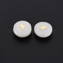 Бусины из натуральных пресноводных ракушек&nbsp;SHEL-N003-22-02