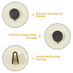 8 шт. серьги-манжеты Vortex из нержавеющей стали 304 EJEW-FI0003-29G