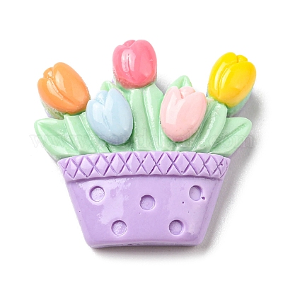 Непрозрачные кабошоны из смолы&nbsp;LS-CRES-D008-02D-1