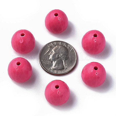 Непрозрачные акриловые бусины&nbsp;MACR-S373-10A-A10-1