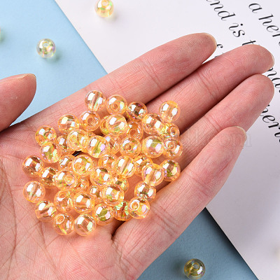 Прозрачные акриловые бусины MACR-S370-B8mm-719-1