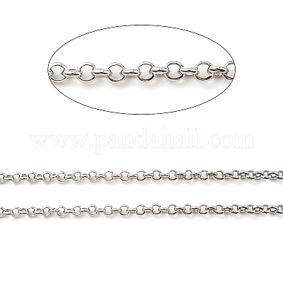 Антикоррозийные цепи из стерлингового серебра 925 пробы с родиевым покрытием&nbsp;STER-F052-05P-1