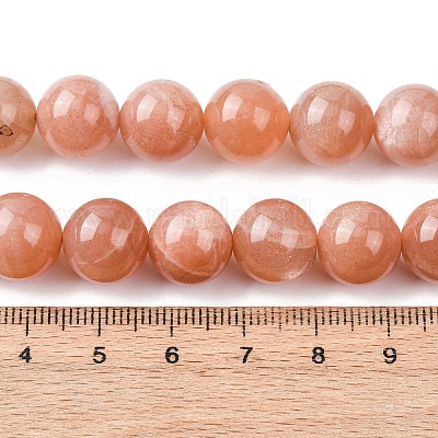 Натуральный Sunstone бисер пряди&nbsp;G-H343-D12-12mm-1