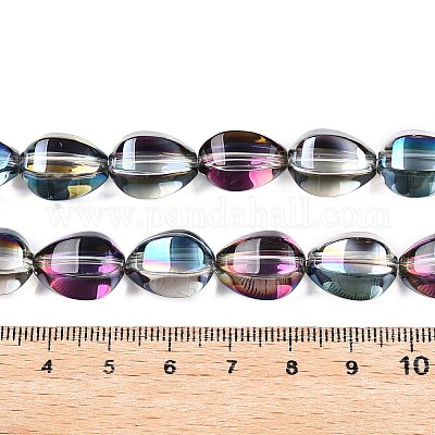 Стеклянные бусины с гальваническим покрытием &nbsp;EGLA-T028-01M-1