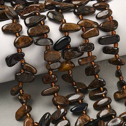 Природные бронзитом бисер нитей&nbsp;G-Z130-A02-01-1