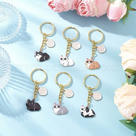 Брелки из сплава эмали&nbsp;KEYC-JKC01324-1