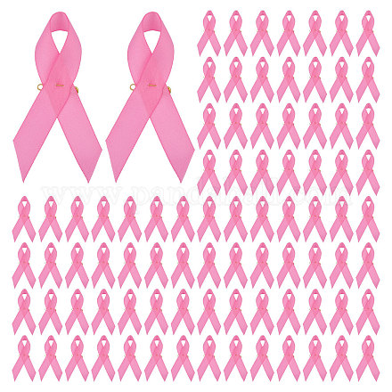 Брошь из нейлоновой ленты с информационными материалами&nbsp;JEWB-WH0056-008A-1