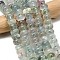 Natural Fluorite Beads Strands, Rondelle, 10.5x6.5mm, Hole: 0.8mm, about 59pcs/strand, 14.69''(37.3cm)