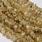Chip Natural Gold Rutilated Quartz Beads Strands, 5~8x5~8mm, Hole: 1mm, 80~81cm