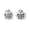 Zinc Alloy Beads, Lead Free & Cadmium Free, 3D Bees, Antique Silver, 9x9x4mm, Hole: 1mm