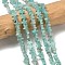 Natural Amazonite Beads Strands, Star, 6x6x2mm, Hole: 0.7mm, about 72pcs/strand, 14.96''(38cm)