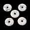 Natural Howlite Pendants, Donut/Pi Disc Charms, 29.5~30.5x7.5~8mm, Hole: 6.3~6.5mm