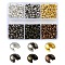 1200Pcs 6 Colors Iron Crimp Beads Covers, Mixed Color, 3mm, 200pcs/color