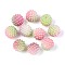 Imitation Pearl Acrylic Beads, Berry Beads, Combined Beads, Round, Pearl Pink, 15.5mm, Hole: 2.5mm, about 200pcs/bag