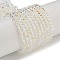 Electroplate Glass Beads Strands, Pearl Luster Plated, Faceted, Bicone, Clear AB, 4x4x3mm, Hole: 1mm, about 149pcs/strand, 12.2~12.6''(31~32cm)