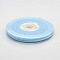 Polyester Velvet Ribbon for Gift Packing and Festival Decoration, Light Sky Blue, 1/8 inch(4mm), about 100yards/roll(91.44m/roll)