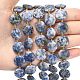 Натуральное синее пятно нитки из бисера яшмы&nbsp;G-A292-A10-01-2