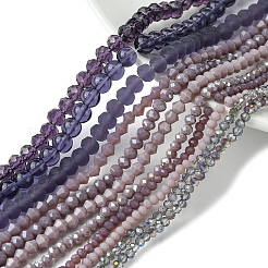 Стеклянные бусины с гальваническим покрытием &nbsp;EGLA-FS0001-42F