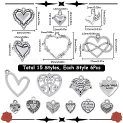 Подвески из сплава в тибетском стиле&nbsp;TIBEP-SC0002-61