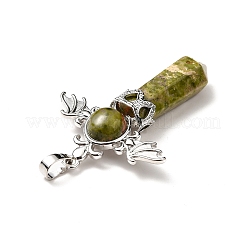 Природные подвески Unakite&nbsp;G-B033-01P-16