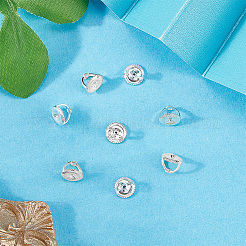 4 шт. 925 гайки для ушей из стерлингового серебра&nbsp;STER-BBC0008-61S