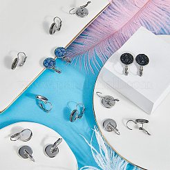 80 шт. фурнитура для сережек из нержавеющей стали 304&nbsp;STAS-SC0006-70