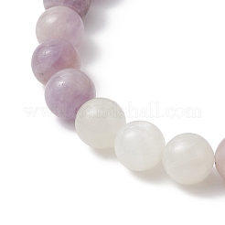 Браслеты из круглых бусин натурального аметиста диаметром 8.5 мм&nbsp;BJEW-JB12986-01