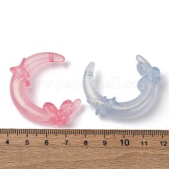 Светящиеся прозрачные акриловые бусины&nbsp;LACR-S001-10