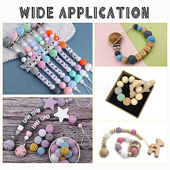 56 шт. 28-х цветные бусины из органической шерстяной ткани&nbsp;FIND-CA0003-74