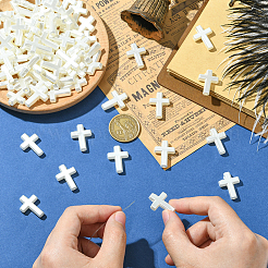 100 шт. бусины из искусственного жемчуга&nbsp;RESI-SC0036-40