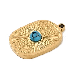 Синтетические бирюзовые подвески&nbsp;STAS-M080-06G