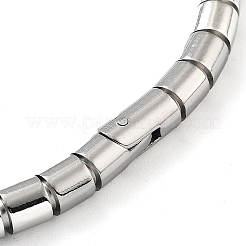 Некорневой браслет из нержавеющей стали 201 с шарнирным креплением&nbsp;STAS-Z057-01F