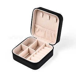 Квадратная шкатулка для ювелирных изделий из искусственной кожи&nbsp;PAAG-PW0012-05D