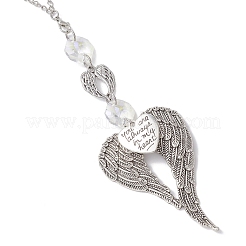 Подвесные ловцы солнца в форме ангельских крыльев в тибетском стиле&nbsp;HJEW-JM04610