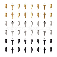 48 шт. 3-х цветные подвески из нержавеющей стали 304&nbsp;STAS-SW0001-02