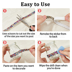 Стразы для термоаппликации из стекла (двусторонняя клейкая основа).&nbsp;DIY-WH0683-90A