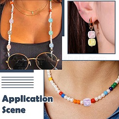 50 шт. 10-цветные непрозрачные акриловые бусины с УФ-покрытием&nbsp;PACR-CJ0001-47