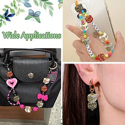 12 шт. 4-х цветные непрозрачные акриловые и литые бусины&nbsp;SACR-CJ0011-88