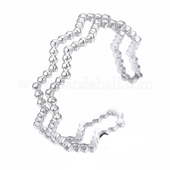 Кольцо-манжета открытого типа из нержавеющей стали 304&nbsp;RJEW-T023-66P