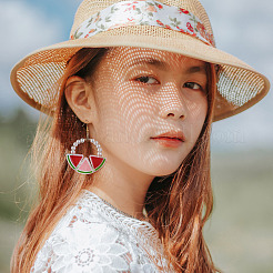 100 шт. 10-х цветные прозрачные эмалевые акриловые бусины&nbsp;TACR-CD0001-10